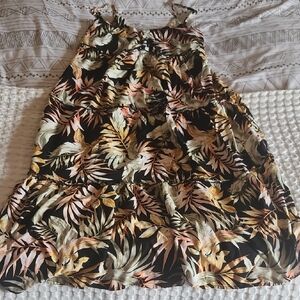 Rip Curl Dress with Tropical Leaf Print Size Small